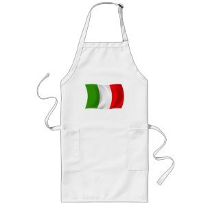 Avental Longo Itália Flag Apron