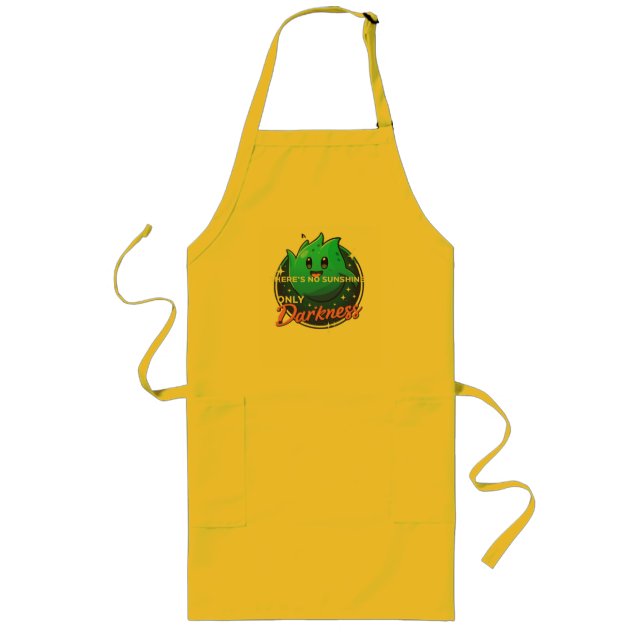 Avental Longo Kawaii Ghost No Sunshine Only Darkness Aesthetic (Frente)