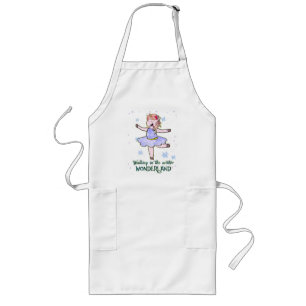 Avental Longo Kawaii Unicorn Caminhada durante o inverno