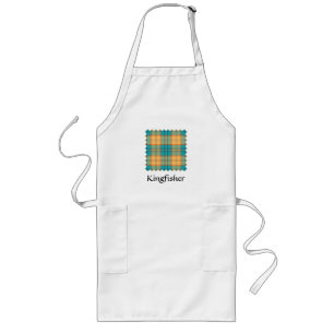 Avental Longo Kingfisher Tartan Apron