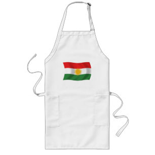 Avental Longo Kurdistan Flag Apron