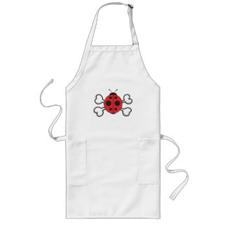 Avental Longo ladybug Skull e Crossbones