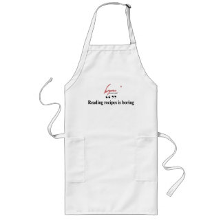 Avental Longo Ler receitas é chato, Apron