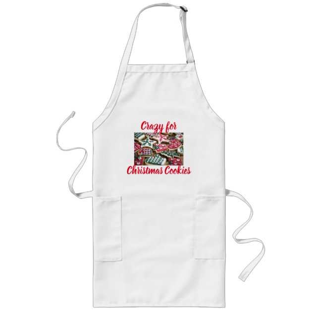 Avental Longo Louco Para Cookies De Natal Apron (Frente)