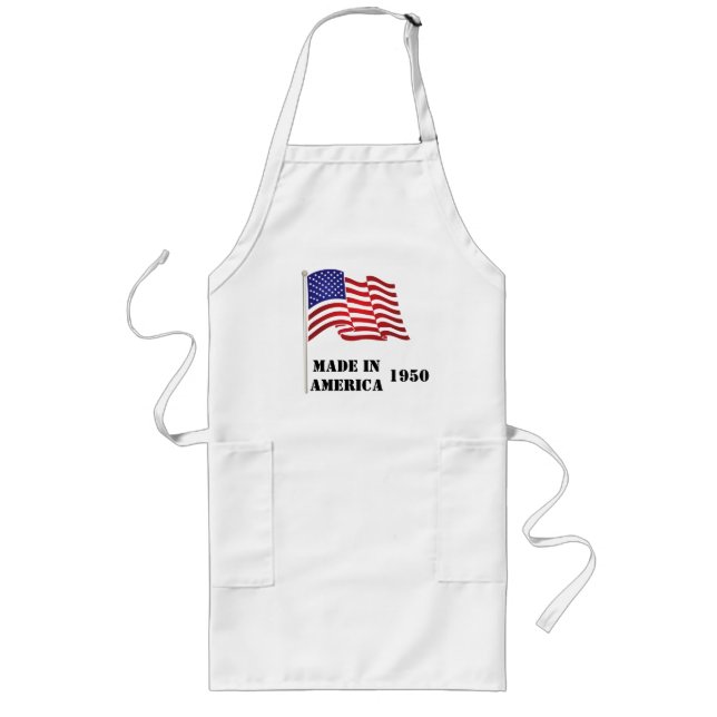 Avental Longo Made in America Birthday BBQ Apron (Frente)