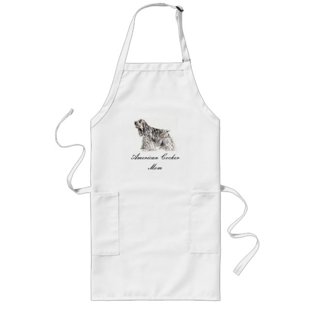 Avental Longo Mãe, coqueiro americano Spaniel Apron (Frente)