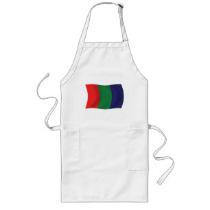 Avental Longo Mars Flag Apron