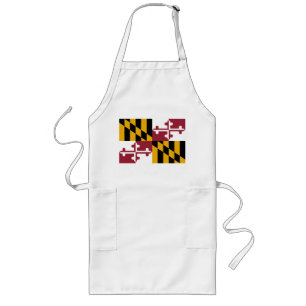 Avental Longo Maryland Flag