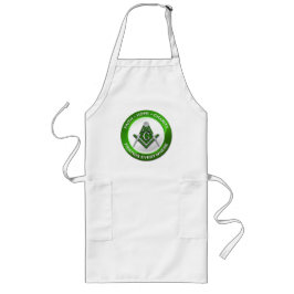 Avental Longo Masonic Apron - Green