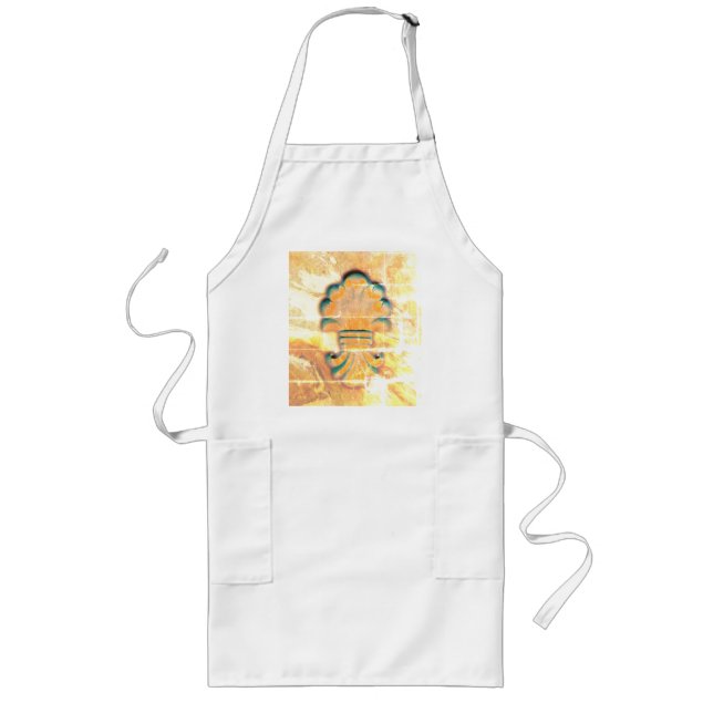 Avental Longo Medalhão de Estilo Italiano Vintage (Frente)