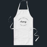 Avental Longo Melhor Chef de cozinha já estabelecido ano persona<br><div class="desc">Muitos talentos saindo daquela cozinha. Encoraje o Melhor Chef de sempre em sua vida para manter a deliciosa comida vindo com este avental personalizado,  moderno e único. Personalize as palavras e o ano estabelecido conforme necessário. Faça um presente de excelente.</div>