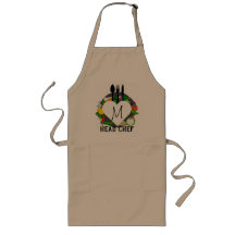 Monograma personalizado Chef de Khaki Apron