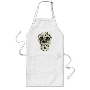 Avental Longo Moon Skull Apron