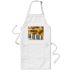 Avental Longo Musical Grunge Apron