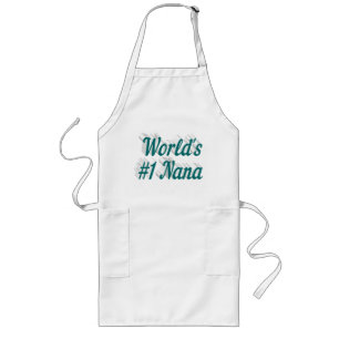 Avental Longo Nana green text Mothers Day