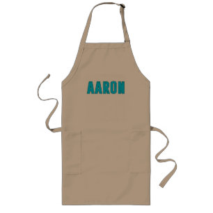 Avental Longo Nome do Aaron