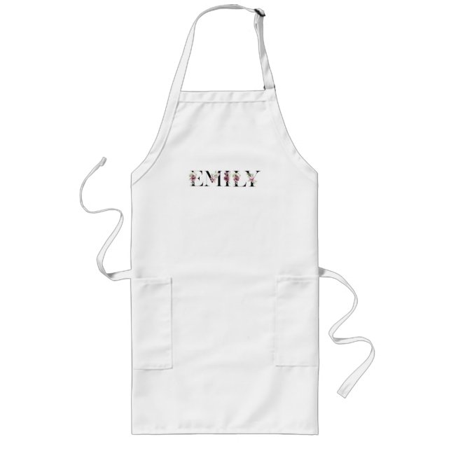 Avental Longo Nome Emily (Frente)