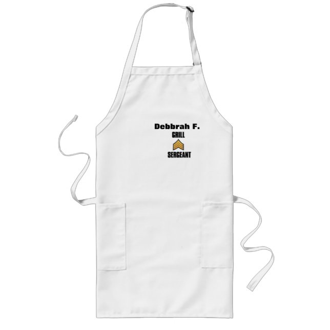 Avental Longo Nome personalizado #motherday Pocket Aprons (Frente)
