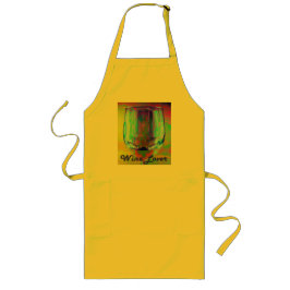 Avental Longo Notebook sobre o vinho