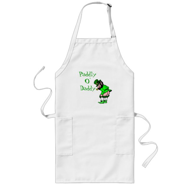 Avental Longo O Pai Leprechaun Apron da rua de Patrick (Frente)