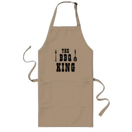 Avental Longo O rei ou a rainha do CHURRASCO personalizam o