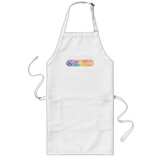 Avental Longo Orgulho Arco-Íris da Janela Gótica