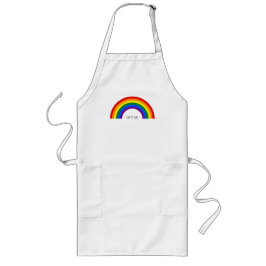 Avental Longo Orgulho Gay Arco-íris. O amor é amor.