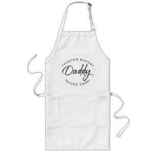 Avental Longo PAI-Baker MESTRE Personalizado Ano Apron Longo