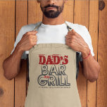 Avental Longo Pai e Grill Apron<br><div class="desc">©WhupsadaisyCreations tem pistas legal para todas as suas necessidades de cozinhar, assar ou grelhar!</div>