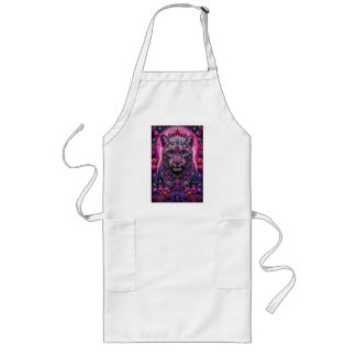Avental Longo Pantera Neon Mística Floral Mandala