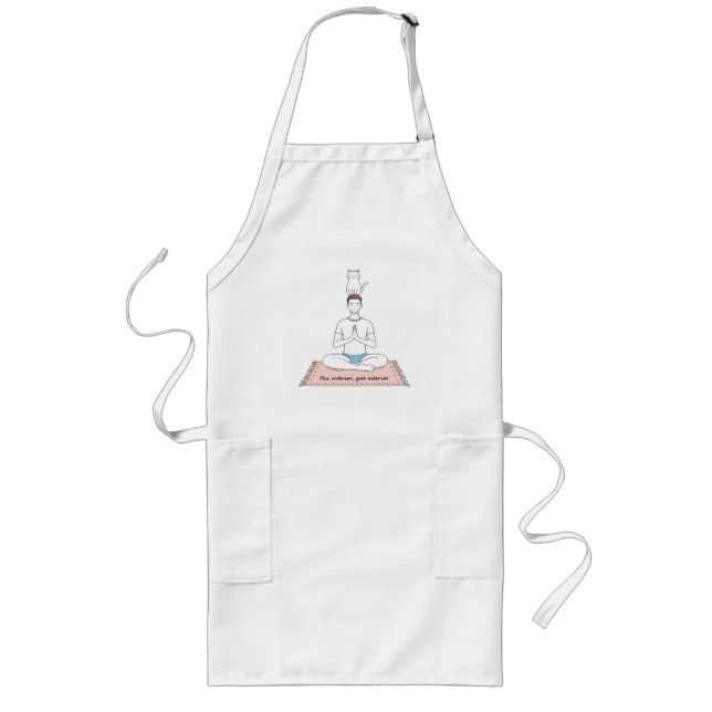 Avental Longo Paz Interior, Gato Exterior (Frente)