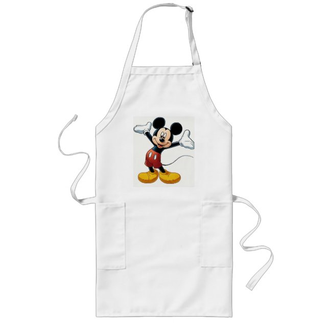Avental Longo Personagem de Abóbora do Mickey Mouse – Desenho de (Frente)