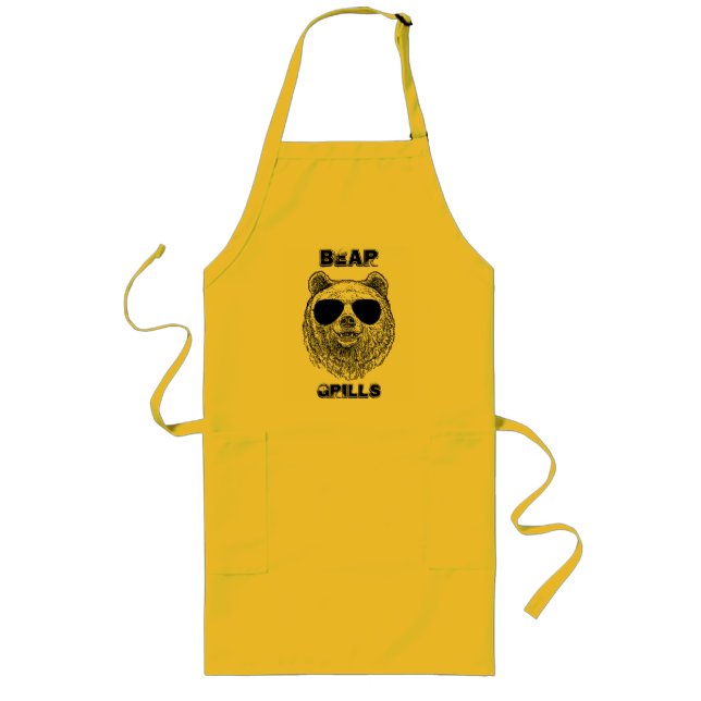 Avental Longo Personalize o BEAR GRILLS Men Engraçado Presente p (Frente)
