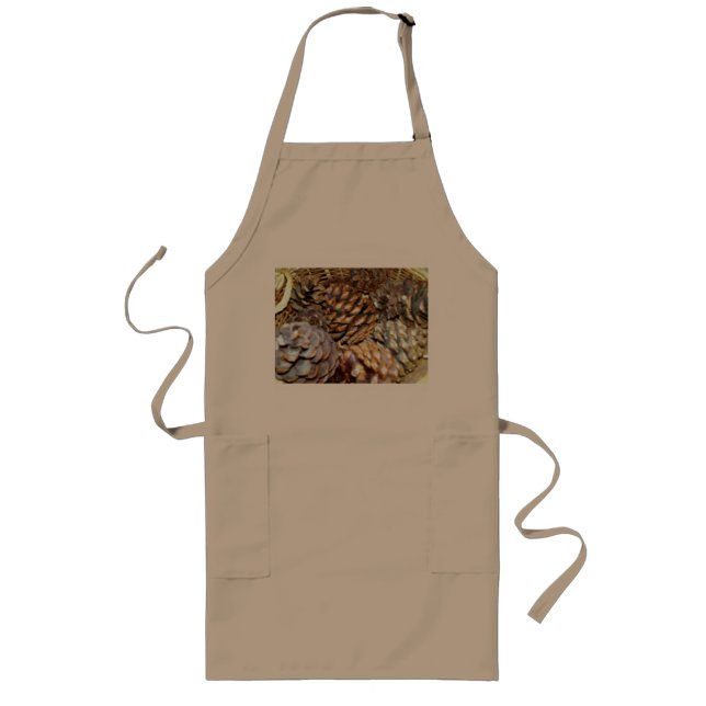 Avental Longo Pine Cones, Long Apron (Frente)
