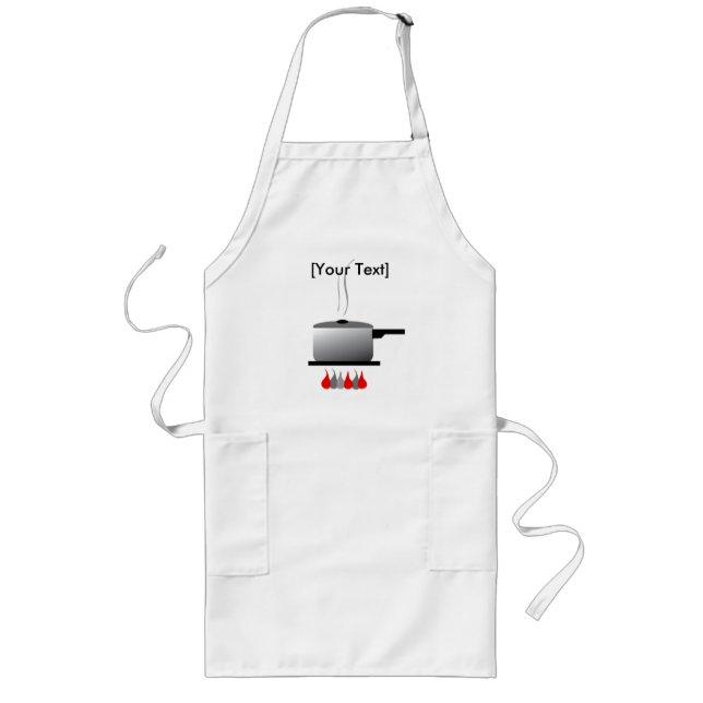 Avental Longo Pote de Chef Apron (Frente)