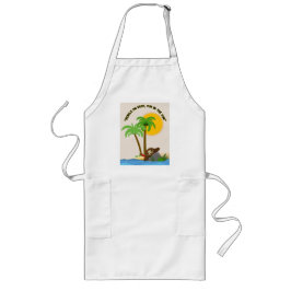 Avental Longo praia da ilha pirata