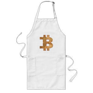 AVENTAL LONGO PRESENÇA DE BITCOIN B CRIPTOMOEDA VINTAGE