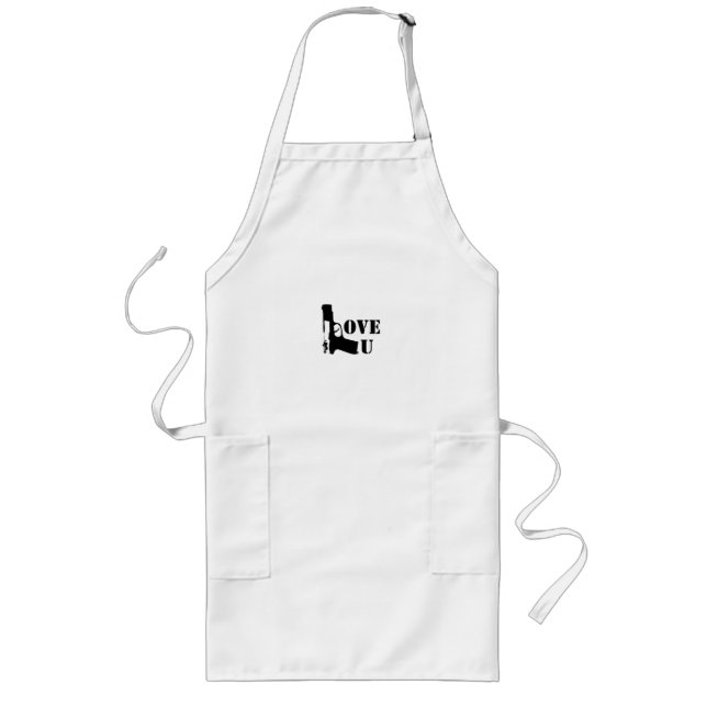 Avental Longo Presentes De churrasco Para Ele Gritando Apron Par (Frente)
