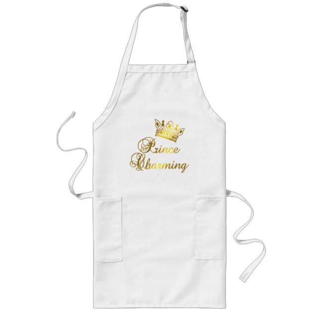 Avental Longo Príncipe encantamento no t-shirt Dourado para o (Frente)