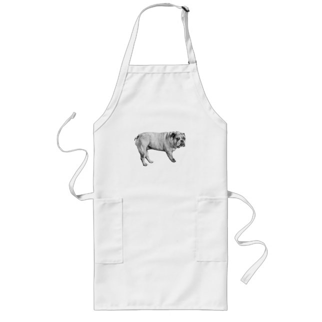 Avental Longo Quiet Kitchen Bulldog Apron (Frente)