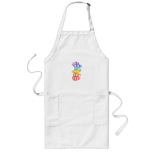 Avental Longo RAINBOW CANDY Long Apron (Frente)