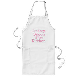 AVENTAL LONGO RAINHA MONOGRAMA DA COZINHA