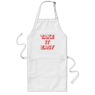 Avental Longo Red Take it Easy Vintage