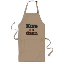 Rei do Cozinhar do Grill Slogan Apron