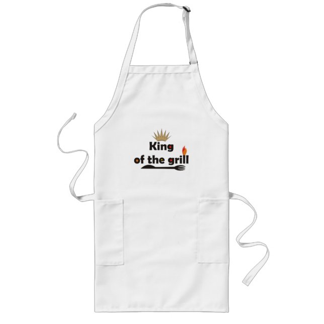 Avental Longo Rei Dos Aprons De Grill (Frente)