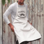 Avental Longo Respeite o bigode Hipster de bigode<br><div class="desc">Barbeque churrasco Simples Respeita o bigode Engraçado Engraçado Humor Retro Cozinho Hipster Chef Barbecue Apron</div>