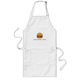 Avental Longo Restaurante Cute Burger