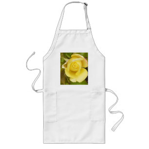 Avental Longo Rosebud Amarelo Apron