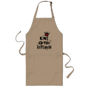 Avental Longo Royal Chef Apron: Rei da Cozinha