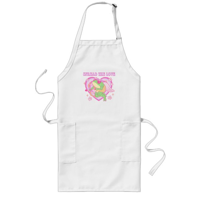 Avental Longo Sapo Cute Cupid - Espalhe o Amor (Frente)